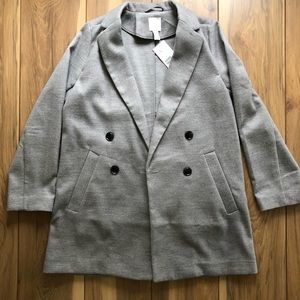 H&M Peacoat in grey.